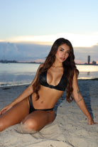 Jet Set Top - Nero - MGX Swim